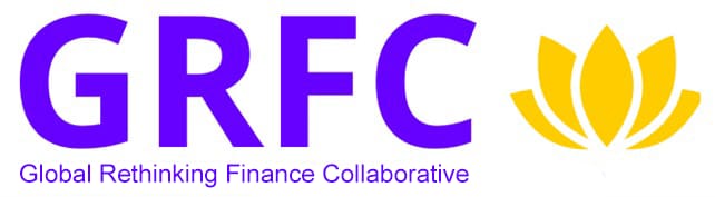 This image represents the branding and identity of the Global Rethinking Finance Collaborative (GRFC), an organization focused on innovative financial
